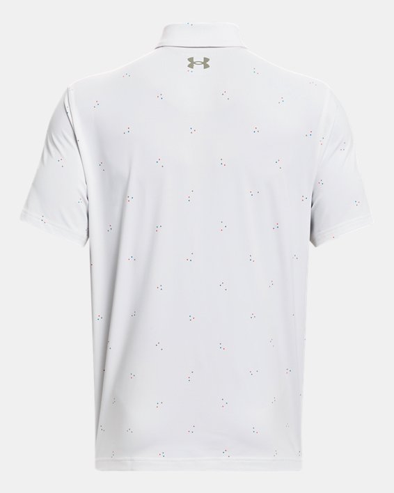 เสื้อโปโล UA Playoff 3.0 Printed สำหรับผู้ชาย in White image number 5